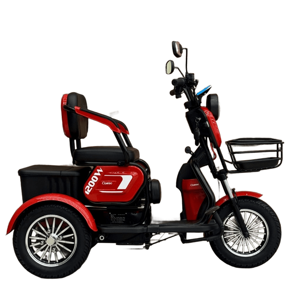 Електровелосипед Corso &laquo;Logan&raquo; LN-312009, двигун 1200W, акумулятор 72V/23Ah, колеса 300-10 Logan-Red фото