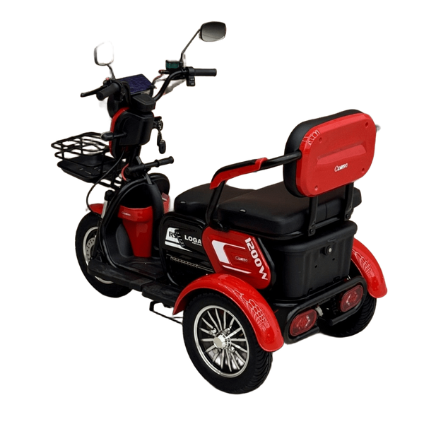 Електровелосипед Corso &laquo;Logan&raquo; LN-312009, двигун 1200W, акумулятор 72V/23Ah, колеса 300-10 Logan-Red фото